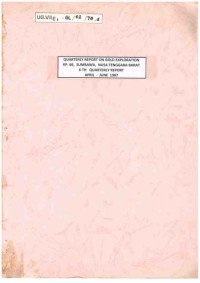 Quarterly report on gold exploration KP 66, Sumbawa, Nusa Tenggara Barat: 6th Quarterly report April - June 1987