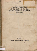 Laporan Eksplorasi KP DU 411 & KP DU 486 Daerah Cibugis dan Citempuan Tahun 1980
