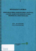 Ringkasan laporan eksplorasi nikel daerah Pandua, Baunaga, Lalindu, Kabupaten Konawe Utara, Propinsi Sulawesi Tenggara: SP No.301.1/4-22/PAT/2008 & SP No. 3567.a/23-22/PAT/2008