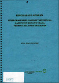 Ringkasan laporan eksplorasi nikel daerah Tapunopaka, Kabupaten Konawe Utara, Propinsi Sulawesi Tenggara: SP No. 2916/11-22/PAT/2008