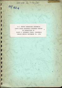 P.T. Tropic Endeavour Indonesia fifty third quarterly progress report on operations in block 2, Sulawesi Utara, Indonesia period ending September 30, 1984