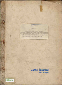 Laporan penyelidikan batu apung daerah Tombasian, Tara-Tara dan Tamupu Kec. Kawangkoan dan Kecamatan Tomohon Kab. Minahasa pro daerah tingkat .I. Sulawesi Utara