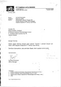 Laporan triwulan I periode Januari s/d Maret 1999 kegiatan eksplorasi PT Tamrau Jaya Mining