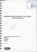 Idenburg geological evaluation Irian Jaya, Indonesia
