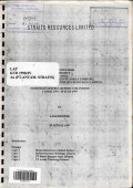 KW 96 PP 00123/Jabar kuda project West Java, a joint venture between PT Aneka Tambang, PT Basya Tunggal Jaya and Straits Resources Limited, fourth quarterly report for periode 1 April 1997 - 30 June 1997