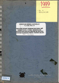Penelitian potensi cadangan bijih nikel dmp. Daerah Tg. Buli, P. Pakal, Mabapura dsk KW.97PP0.0433 dan Buli daratan KW.98DCP025 Kabupaten Halmahera Tengah, Propinsi Maluku PKL.16/1999