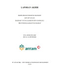 Laporan akhir eksplorasi endapan bauksit IUP OP Tayan Daerah Tayan, Kabupaten Sanggau Provinsi Kalimantan Barat : SP No. 054/813/PUG/2019 SPK No. No. 007/P/09/2020