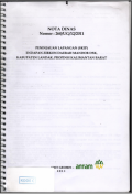 Nota Dinas Nomor: 260/UG/12/2011 Peninjauan Lapangan (SKIP) Endapan Zirkon Daerah Mandor DSK, Kabupaten Landak, Propinsi Kalimantan Barat