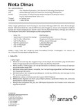 Nota dinas no. 040/702/UG/2021 Penunjukkan tim eksplorasi mineral dan pengikutnya di daerah Tayan, Provinsi Kalimantan Barat Tahun 2021