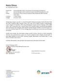 Nota dinas No. 010/UN/7014/2021 persetujuan usulan rencana kerja dan biaya eksplorasi nikel Pomalaa tahun 2021